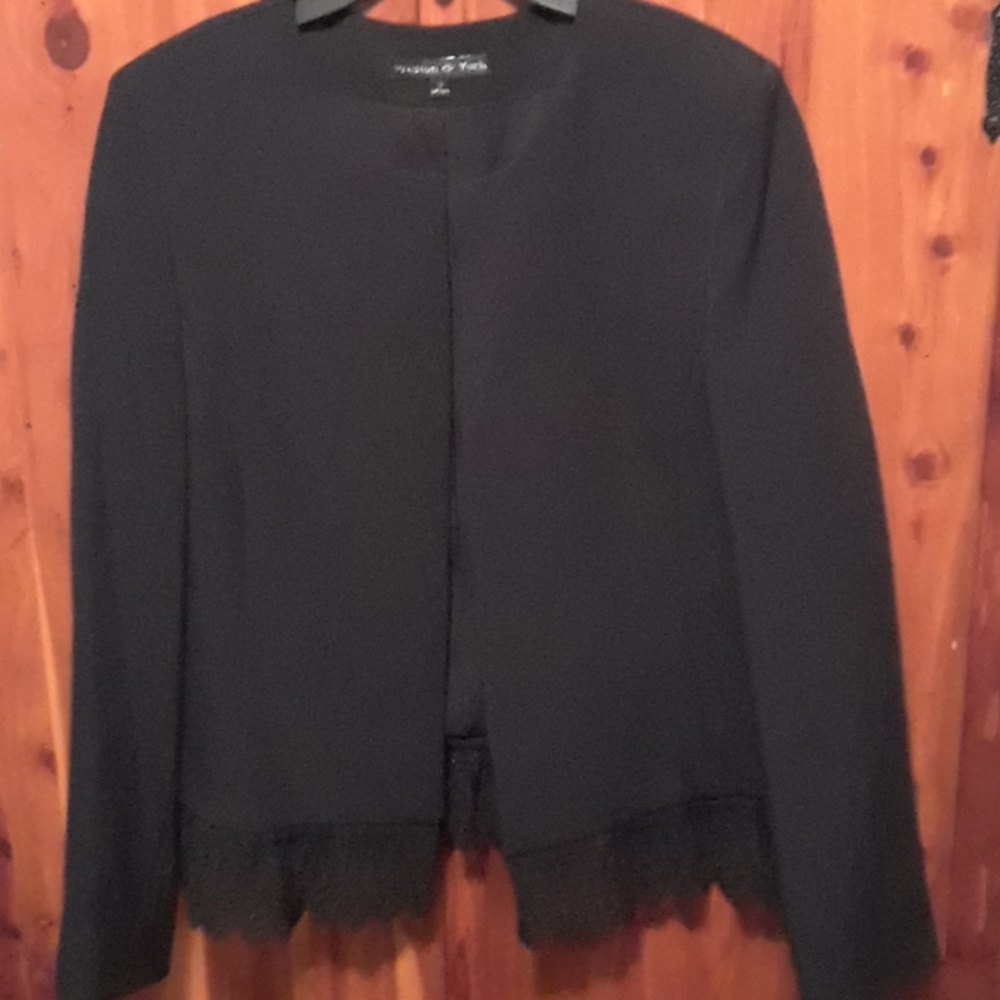 Preston and York Black Trim Lace Jacket